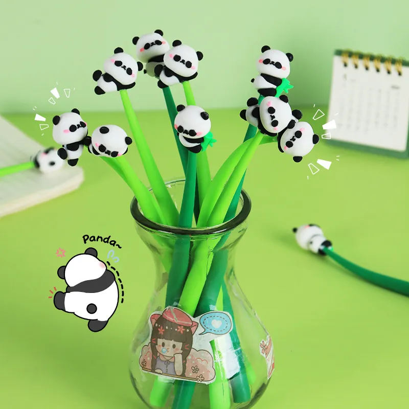 Cartoon Creative Cute Giant Panda Silicone Gel Pen Student Stationery
