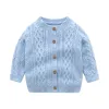 Lt.Blue Crewneck Knit Small Cardigan -03