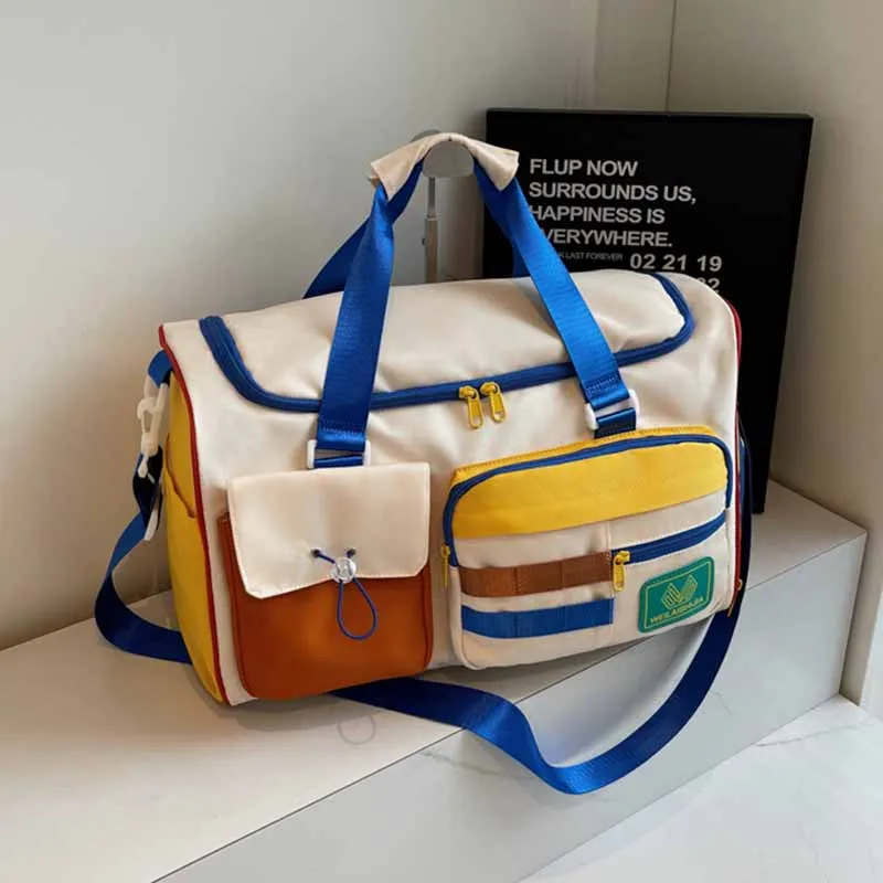 Men's Sports Dry Wet Separation Large Capacity Oxford Duffle Bag