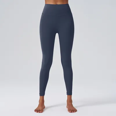 Women Simple High Waist Hip Lifting Abdominal Sports Fitness Yoga Leggings