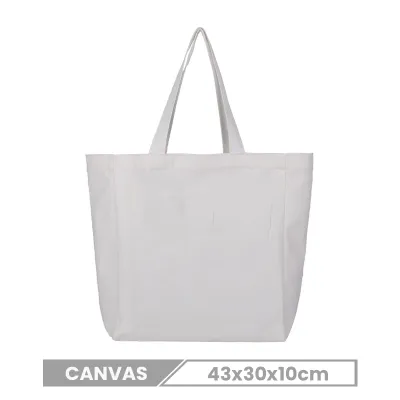 Custom Logo Large Capacity Canvas Tote Bag