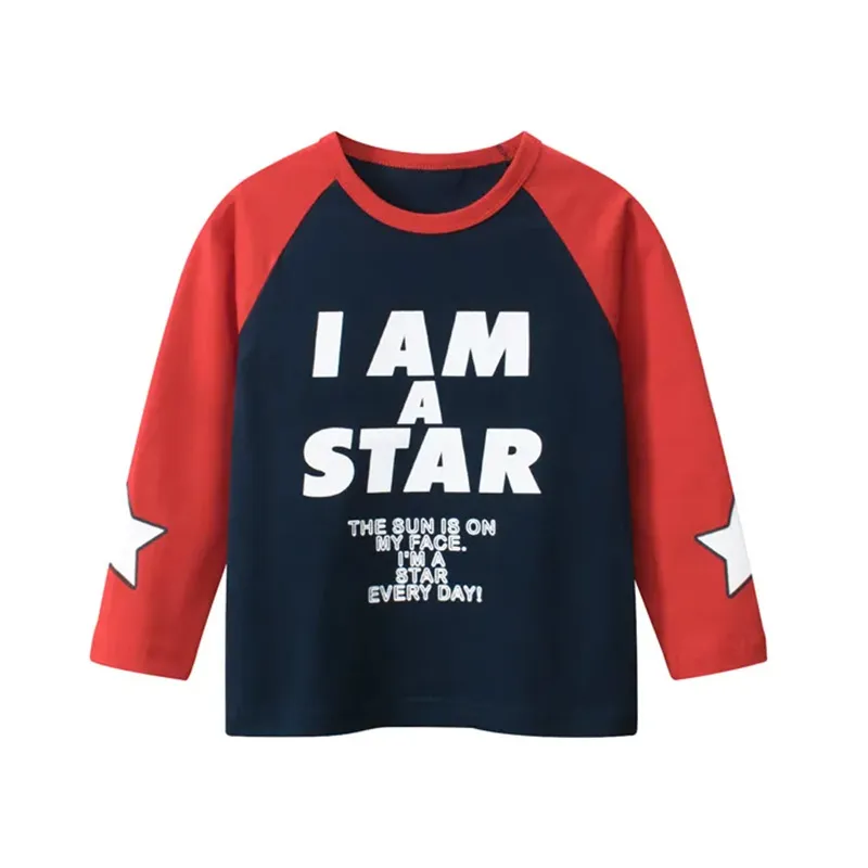 Kids Toddler Boys Casual Alphabet Print Long Sleeve T-Shirt