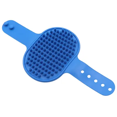 Pet Dog Cat Bath Plum Blossom Point Silicone Brush Massage Brush Supplies