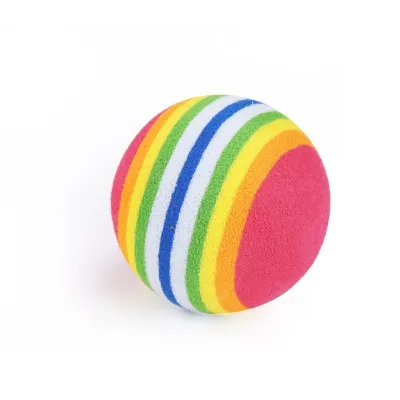 Eva Floating Rainbow Water Toy Ball for Kitten Puppy Pet Supplies