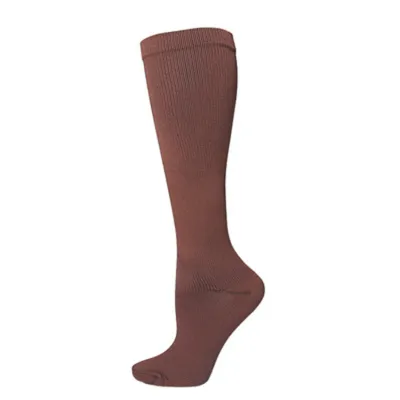 Outdoor Sports Compression Socks Breathable Solid Color Nylon