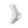 Ankle Socks Striped White Black Dot