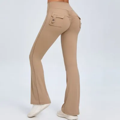 Women High Waist Quick-Drying Yoga Leggings - Cotton Blend Fitness Sportswear