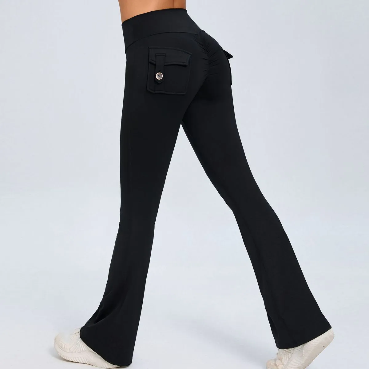 Women High Waist Quick-Drying Yoga Leggings - Cotton Blend Fitness Sportswear