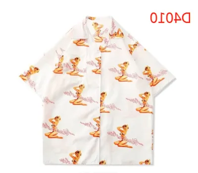 Men Casual Vintage Vacation Hawaii Tiny Flower Print Short Sleeve Lapel Shirt