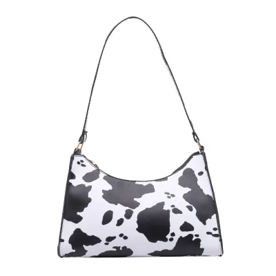 Women Fashion Leopard Zebra Print PU Underarm Shoulder Bag