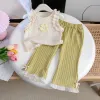 White And Green Suit (Deep Vest Floral)