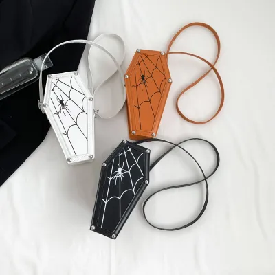 Halloween Gothic Creative Skull PU Shoulder Bag Small Square