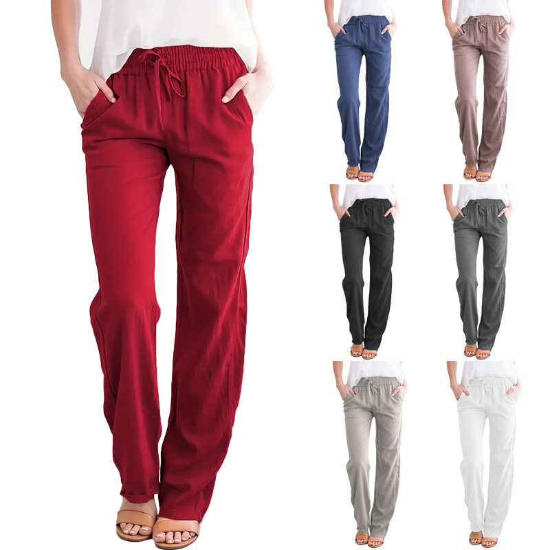【COLOR iN ID】Line Stud Cotton Pants Men's Tropicwear Comfort Pants
