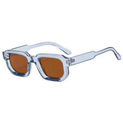 Women Vintage Square Thickened Small Frame Sunglasses