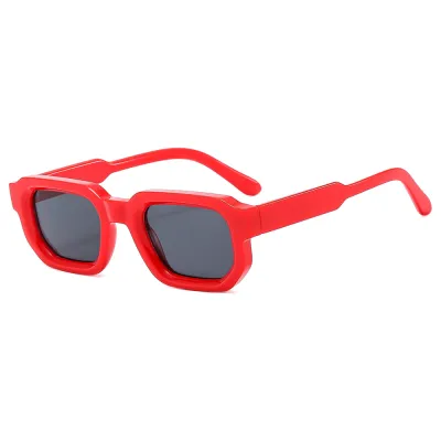 Women Vintage Square Thickened Small Frame Sunglasses