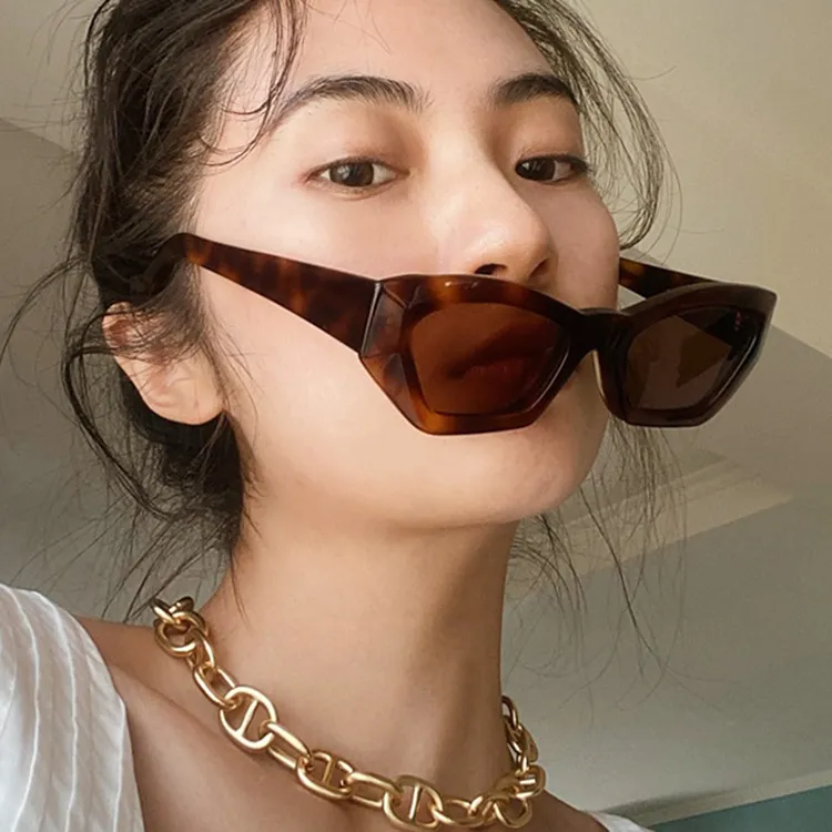 Women Fashion Irregular Polygon Sunglasses - Ac Lens Pc Frame Lightweight