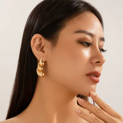 Fashion Geometric Alloy Earrings