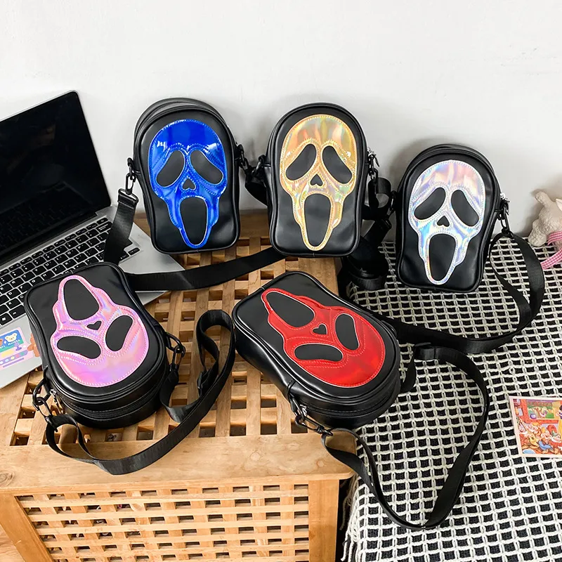 Halloween Gothic Creative Skull Shoulder Bag Nylon