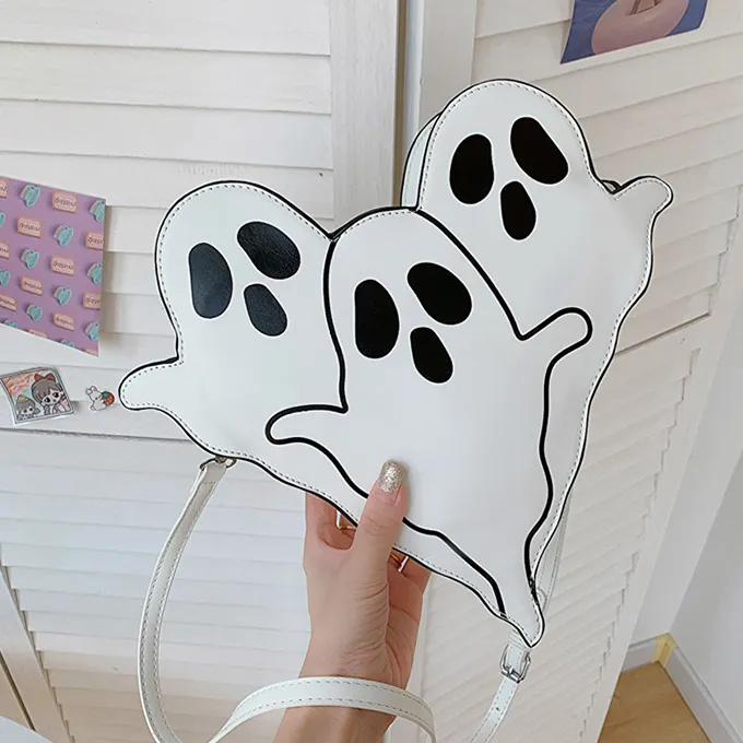 Halloween Gothic Creative Ghost Skull PU Shoulder Bags