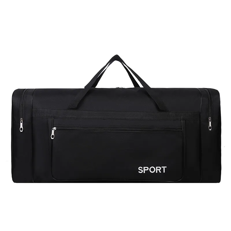 Men Casual Sports Basic Alphabet Foldable Large Capacity Oxford Duffle Bag