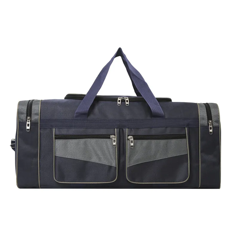 Men's Casual Sports Color-Block Foldable Large Capacity Oxford Duffle Bag