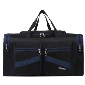 Men Casual Sports Color-Block Foldable Large Capacity Duffle Bag