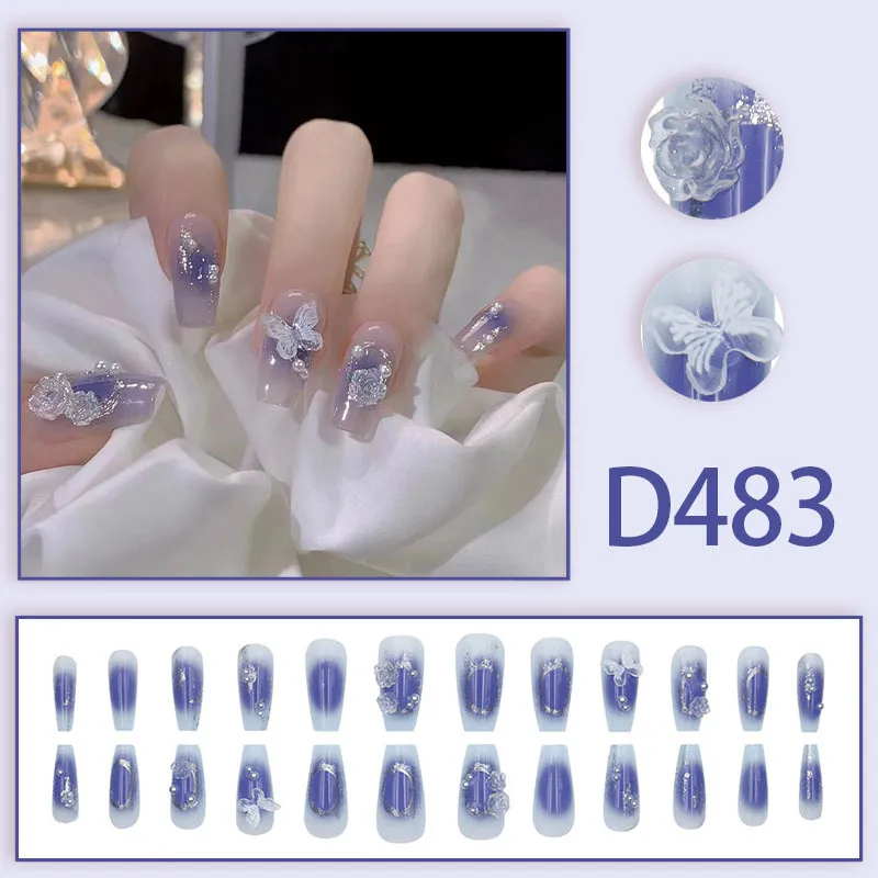 Vibrant Blue Nail Art for Trendy Girls
