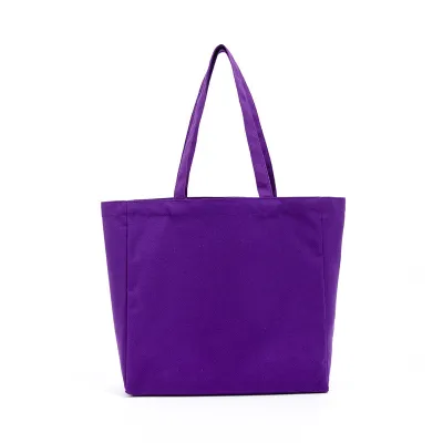 Custom Logo Multicolor Blank Hand-Held Canvas Tote Bag
