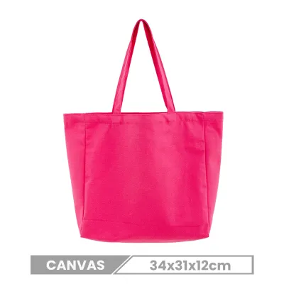 Custom Logo Multicolor Blank Hand-Held Canvas Tote Bag