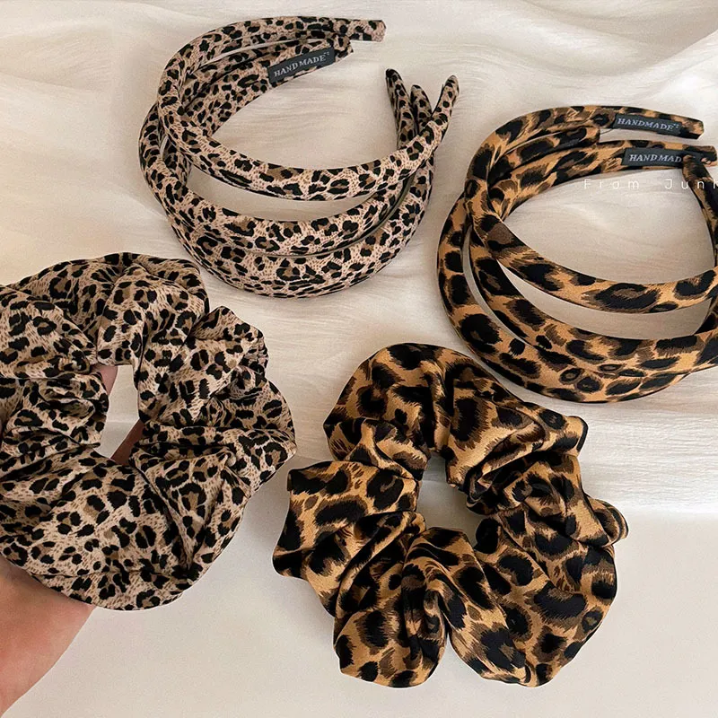 Women Fashion Simple Leopard High Cranial Top Headband