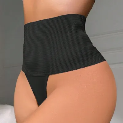 Pantalon gainant taille haute simple pour femme