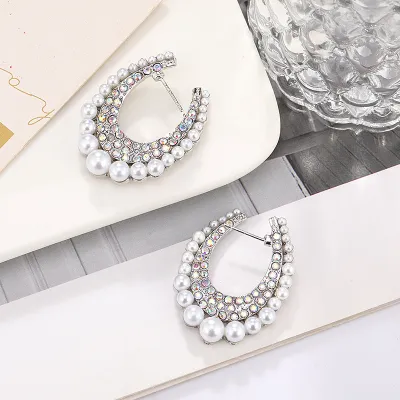 Women Fashion Geometric Irregular Earrings Alloy Fashion OL Commuter