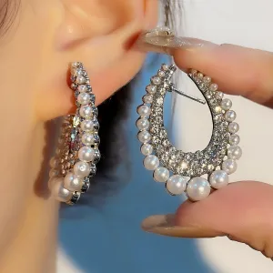 Women Fashion Geometric Irregular Earrings Alloy Fashion OL Commuter
