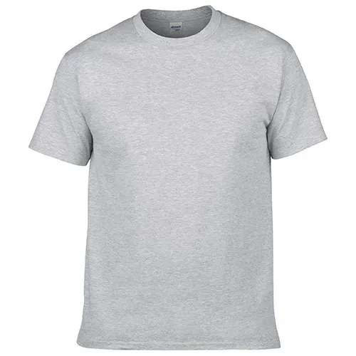 Unisex Solid Cotton Crewneck Short Sleeve T-Shirt
