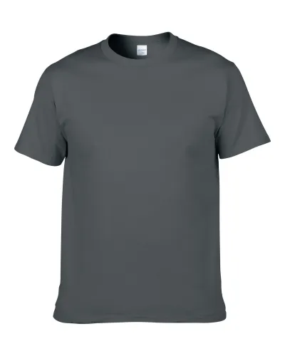 Unisex Solid Cotton Crewneck Short Sleeve T-Shirt