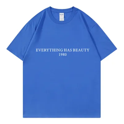 Everything Has Beauty 1980 Women Cartoon Street Hipster Pure Cotton Short Sleeve T-Shirt