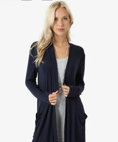 Women Casual Slim Fit Midi Coat Cardigan Pullover