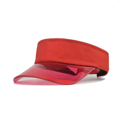 Women Fashion Transparent Sunscreen Cap - Cotton Visor No Roof
