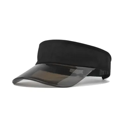 Women Fashion Transparent Sunscreen Cap - Cotton Visor No Roof