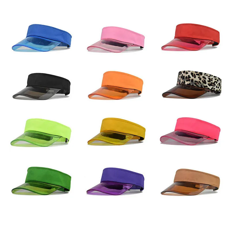 Women Fashion Transparent Sunscreen Cap - Cotton Visor No Roof