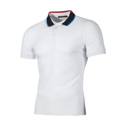 Men Fashion Casual Loose Fit Short Sleeve Lapel POLO Shirt