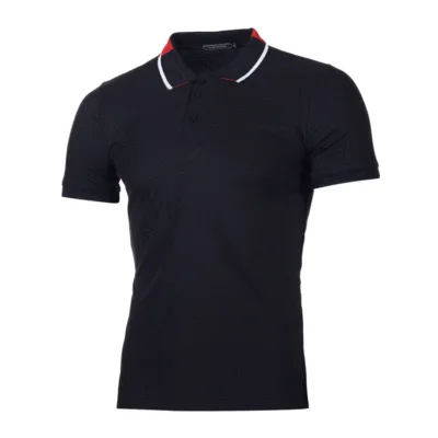 Men Fashion Casual Loose Fit Short Sleeve Lapel POLO Shirt