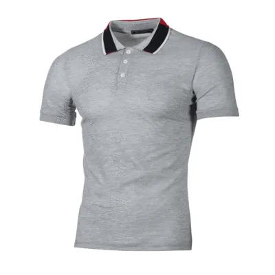 Men Fashion Casual Loose Fit Short Sleeve Lapel POLO Shirt