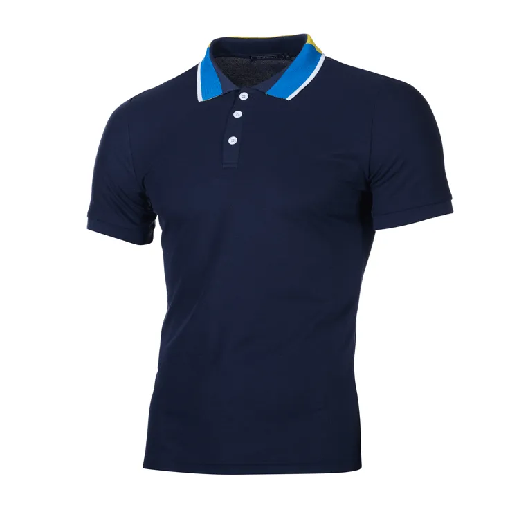 Men Fashion Casual Loose Fit Short Sleeve Lapel POLO Shirt