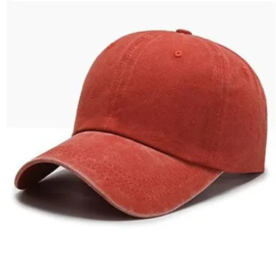 Vintage Casual Solid Color Cotton Baseball Cap Dome