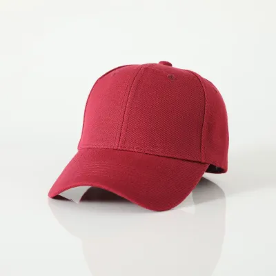 Casual Solid Acrylic Baseball Cap