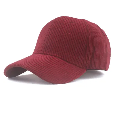 Casual Simple Solid Color Corduroy Baseball Cap