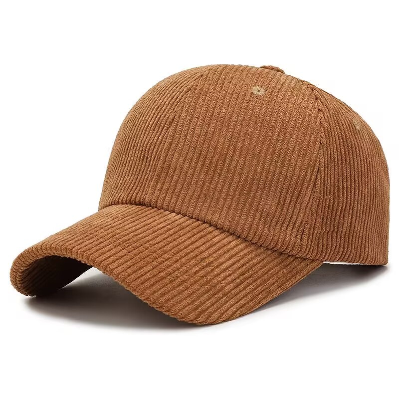Wholesale Casual Simple Solid Color Corduroy Baseball Cap
