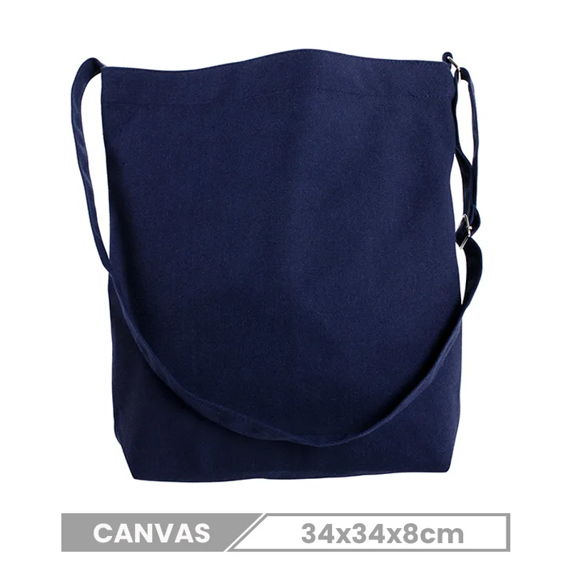Custom Logo Eco-Friendly Cotton Adjustable Canvas Tote Bag