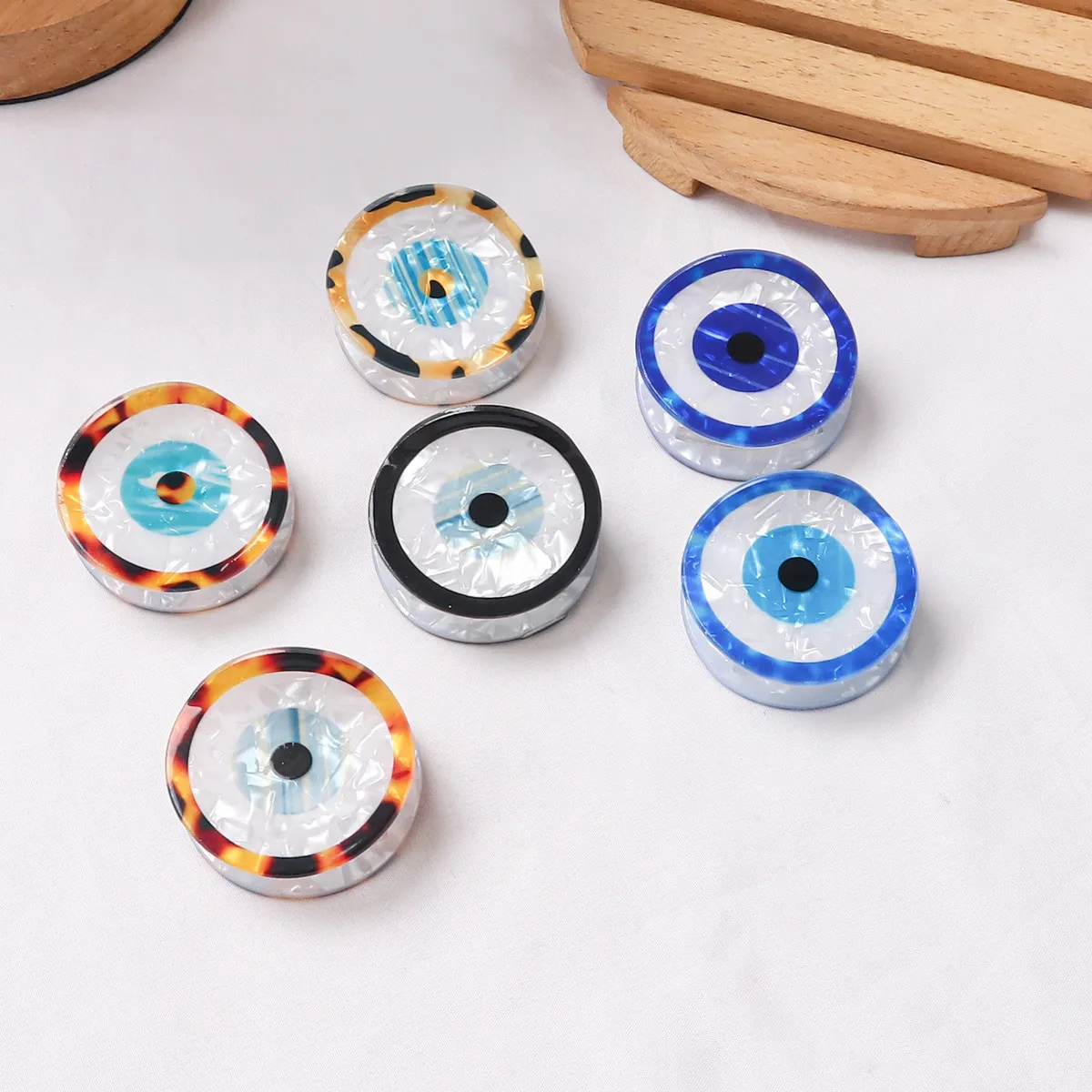 Evil Eye Printed Acetic Acid Imitation August Hair Claw